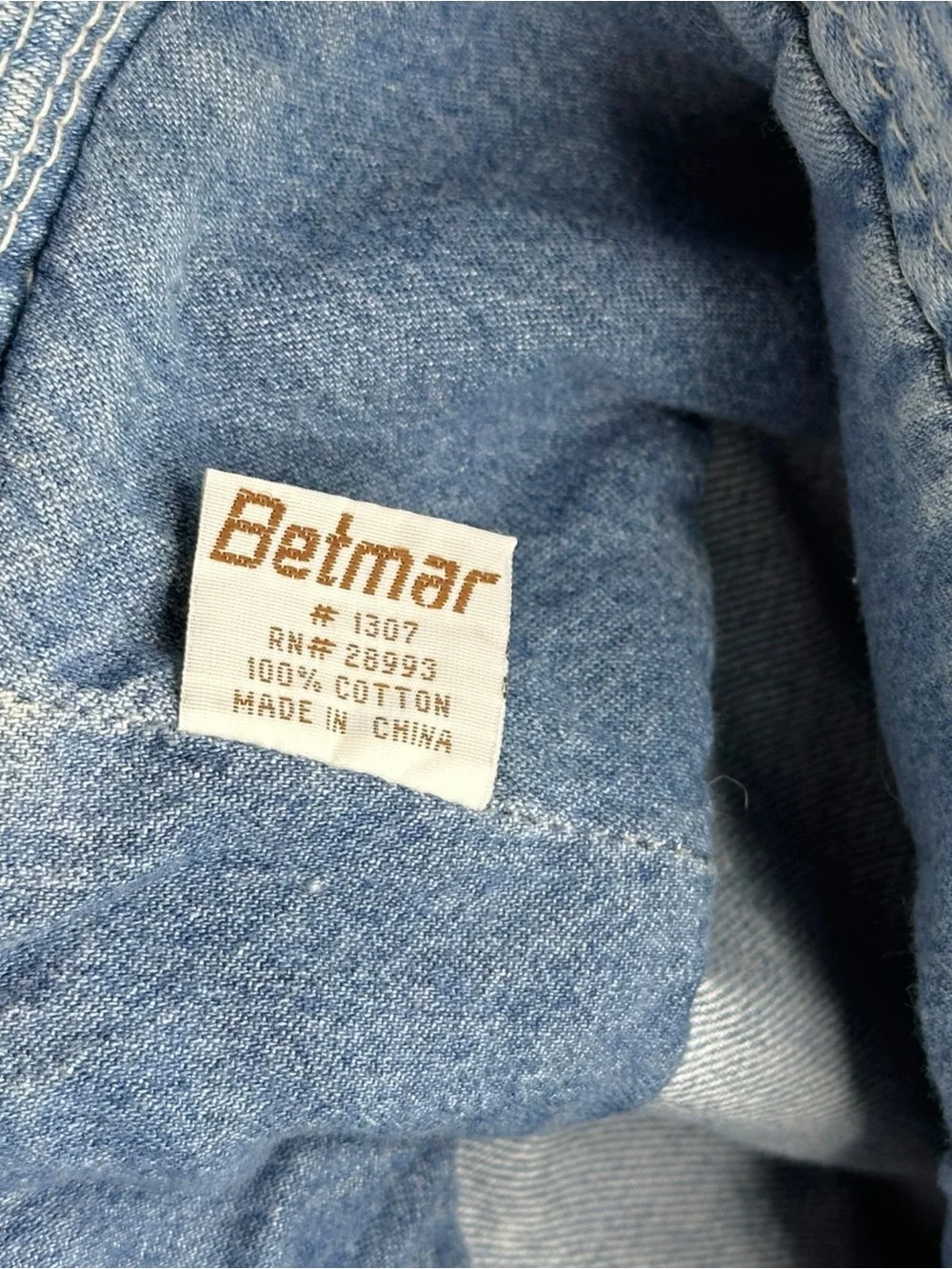 Betmar 90’s Y2K Retro Light Wash Denim Oversized Cotton Bucket Sun Hat - Picture 6 of 10